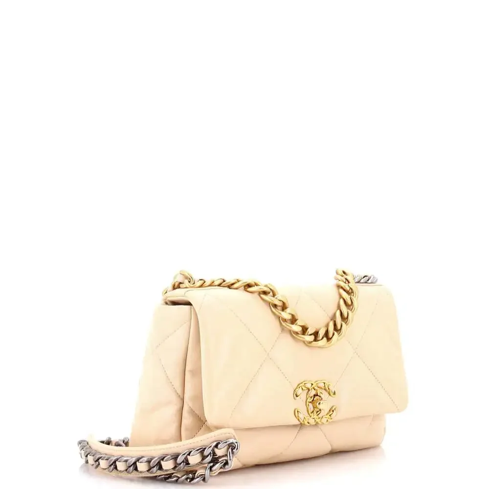 Chanel 19 Flap Bag Quilted Leather #256628C47B - Picture 2 of 7